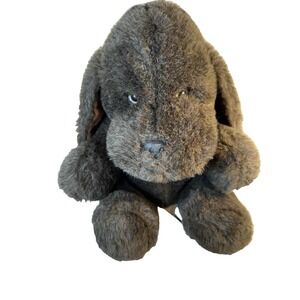 America Wego Puppy Dog Plush Brown Stuffed Animal Chocolate Lab Vintage 1982